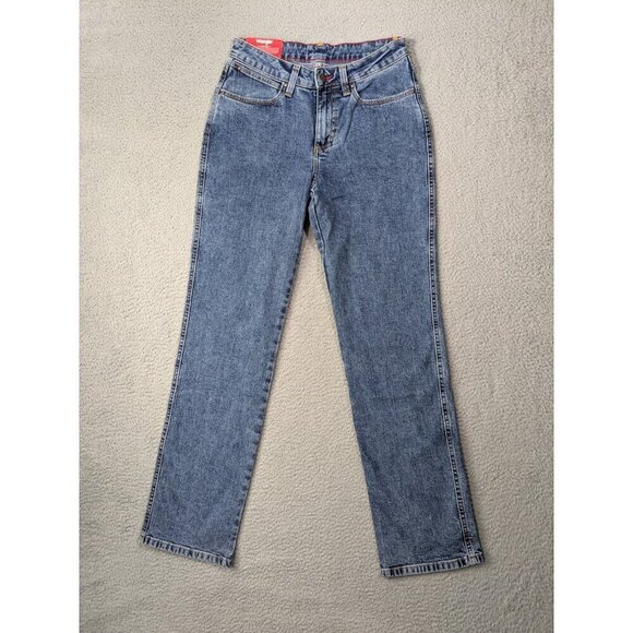 Wrangler Cowboy Cut High Rise 18MWZ Jeans Womens 5/6 x 32 Slim Fit Tapered Leg - Picture 1 of 15